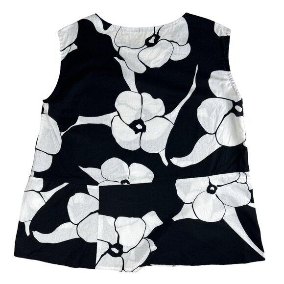 Handmade Cotton Boho Tunic | Womens Chic Floral Loose Top | One Size - Picture 3 of 13